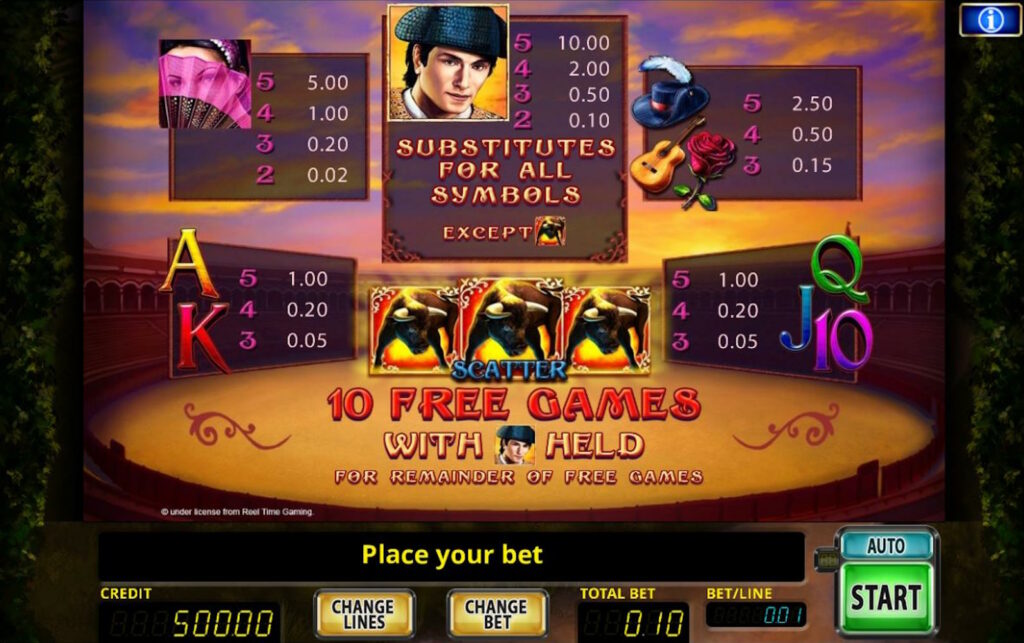 merkur Slots el torero kostenlos spielen