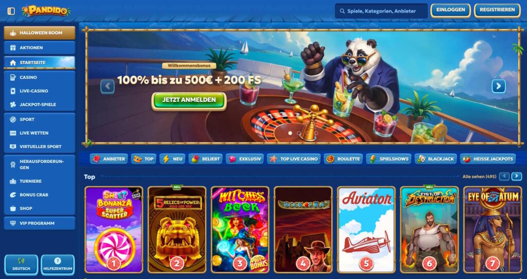 Pandido Startseite
