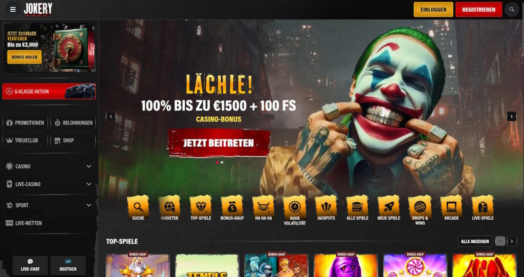 Jokery Casino Startsite